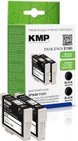 KMP Doublepack E12D schwarz Tintenpatrone ersetzt Epson...
