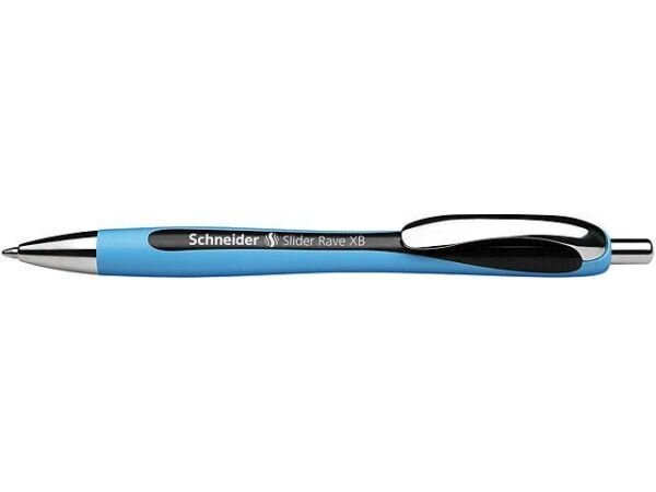 Schneider Kugelschreiber Slider Rave - Druckmechanik, XB, schwarz