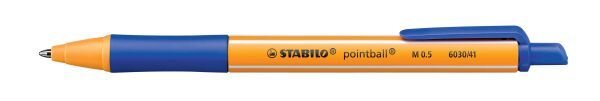 Stabilo® Kugelschreiber pointball®, Druckmechanik, 0,5 mm, blau