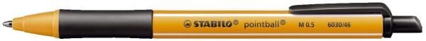 Stabilo® Kugelschreiber pointball®, Druckmechanik, 0,5 mm, schwarz