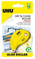 UHU Dry & Clean Roller Kleberoller, permanent, Infokarte