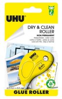 UHU Dry & Clean Roller Kleberoller, non-permanent, Infokarte