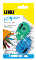 UHU CORRECTION Roller Mini Color 2x Korrektur Roller, Infokarte 2x4,2mmx6mm