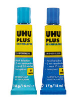 UHU plus schnellfest 2-Komponenten-Epoxidharzkleber 35g 5 Minuten transparent
