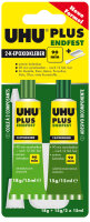 UHU plus endfest 2-Komponenten-Epoxidharzkleber 33g Tube Binder, Infokarte