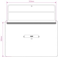 KMP Tasche Sleeve SlimFit für Apple MacBook Pro 13" Mac Book Rundum-Schutz black
