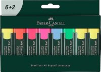 Faber-Castell 254863 - Textmarker Set TL 48, 8er Etui,...