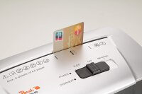 Peach PS500-10 Partikelschnitt Aktenvernichter| 5 Blatt | 11 Liter | 4 x 28 mm Partikel (P-4) | Papier, Kreditkarten | Enspr. DSGVO 2018