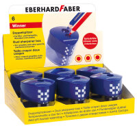 EberhardFaber Doppelspitzdose Winner dreiflächig blau