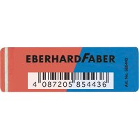 EberhardFaber Radiergummi Standard 55x19x9mm rot/blau Kautschuk 585443