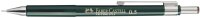 Faber-Castell 136500 - Druckbleistift TK-FINE 9715, Minenstärke: 0,5 mm, Schaftfarbe: grün