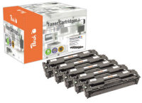 Peach Spar Pack Plus Tonermodule kompatibel zu HP CB540,...