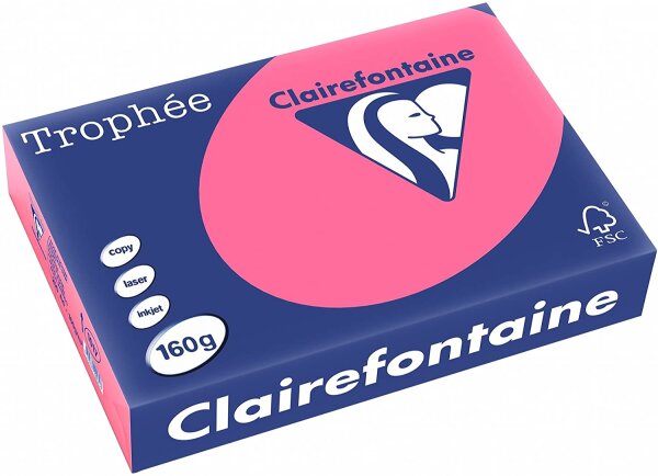 Clairefontaine Trophee Color 1017C eosin 160g/m² DIN-A4 - 250 Blatt