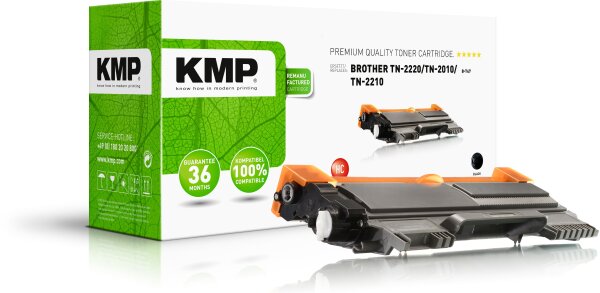 KMP Toner B-T47 kompatibel mit Brother TN-2220 / TN-2010 / TN-2210 schwarz
