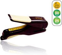 Peach PO100 Komfort-Heftgerät | 25 Blatt | 24/6 und 26/6mm Heftklammern | patentierte Servo-Heftung | ergonomische Form