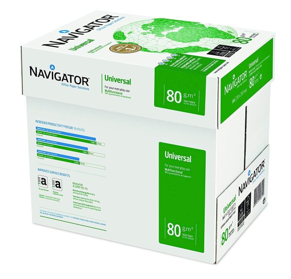 Navigator Universal Kopierpapier 80g/m² DIN-A4 2500 Blatt weiß
