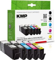 KMP Multipack C116V schwarz, cyan, magenta, gelb...