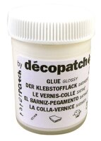 Décopatch KIT023C Fruity Kit (mit 3 Bögen Papier (30 x 40 cm), 1 Pinsel, 1 Vase und 1 Kranich (aus Pappmaché zum Verzieren, 1 Tube Kleber, ideal für Ihre Hausdeko)
