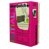 Décopatch KIT005O Initial Kit (mit 2 Bögen Papier 1 Pinsel, 1 Bilderrahmen (aus Pappmaché zum Verzieren, 1 Tube Kleber, ideal für Ihre Hausdeko) 1 Pack