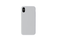 KMP Schutzhülle Silicone Case für iPhone XS Max-quiet gray