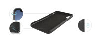 KMP Schutzhülle Leather Case for iPhone XS Max-black