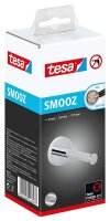 Tesa Smooz Toilettenpapier-Ersatzrollenhalter (NICHT BOHREN, verchromt, inkl. Klebelösung, hohe Haltekraft (bis 6kg), 50mm x 50mm x 125mm)  40328-00000