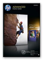 HP Q8691A Advanced Glossy Fotopapier 250g/m² 10x15cm 25 Blatt, Fotokarten, weiß