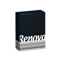 RENOVA 6 x 7 durchgefärbte Pocket Taschentücher SCHWARZ (42 Stück)
