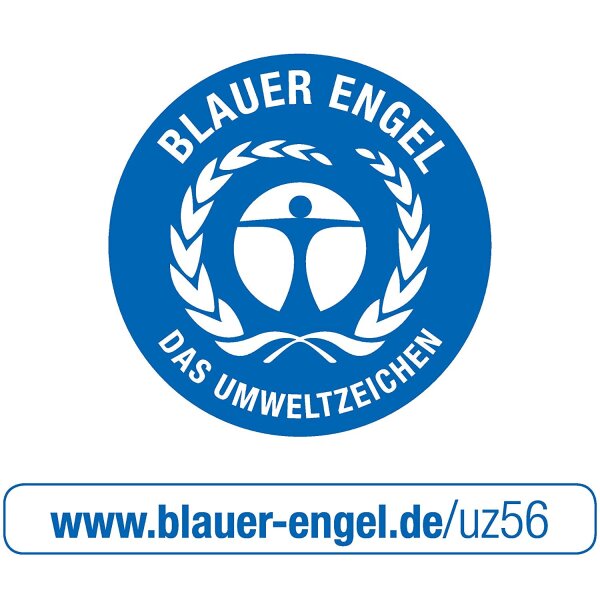 Falken Aktendeckel 80004120 BLAU aus Recycling-Karton für DIN A4 Blauer Engel Hefter ideal für das Büro und Schule und die mobile Organisation