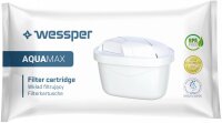 Wessper 12er Pack Aquamax Wasserfilter Kartuschen komp. mit BRITA Maxtra, AmazonBasics WES003