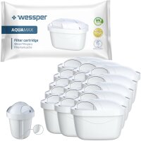 Wessper 15er Pack Aquamax Wasserfilter Kartuschen komp....