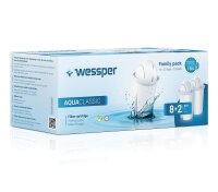 Wessper 10er Pack AquaClassic Wasserfilter Kartuschen komp. mit BRITA Classic,DAFI Classic, Glas-Wasserfilter WES002