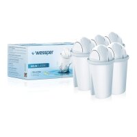 Wessper 15er Pack AquaClassic Wasserfilter Kartuschen komp. mit BRITA Classic,DAFI Classic, Glas-Wasserfilter WES002