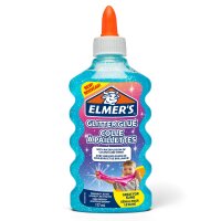 Elmers Glitzerkleber, Blau, auswaschbar & Kinderfreundlich, 177ml. – Herstellung von Slime