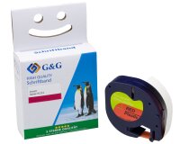 G&G Schriftband kompatibel zu Dymo D1/91223/S0721680...