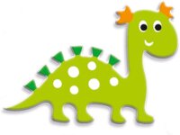 Maildor CY006O DINO Packung mit Stickers Cooky 3D (1...