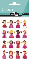 Maildor CY002O PRINZESSIN Packung mit Stickers Cooky 3D...