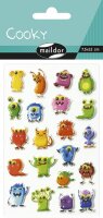Maildor 560503C MONSTERS Packung mit Stickers Cooky 3D (1...