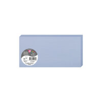 Clairefontaine 22539C Packung mit 25 Doppelkarten, gefaltet 210g, in Format DL, 106 x 213mm, Lavendelblau