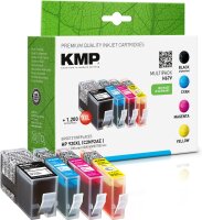KMP Multipack H67V schwarz, cyan, magenta, gelb...