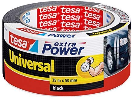 tesa Reparaturband extra Power Universal, schwarz, 25m x 50mm