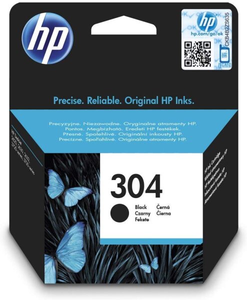 HP 304 schwarz Original Druckerpatrone N9K06AE Tintenpatrone