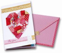 folia 26405 - Washi Tape, Klebeband aus Reispapier, 4er Set Blumenregen - ideal zum Verzieren und Dekorieren