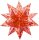 folia 409/1515 - Bastelset Bascetta Stern Sterngrafik rot/gold, 32 Blatt, 15 x 15 cm, fertige Größe des Papiersterns ca. 20 cm, mit ausführlicher Anleitung - ideal zur zeitlosen Dekoration