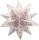 folia 407/1515 - Bastelset Bascetta Stern Sterngrafik weiß/kupfer, 32 Blatt, 15 x 15 cm, fertige Größe des Papiersterns ca. 20 cm, mit ausführlicher Anleitung - ideal zur zeitlosen Dekoration