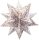 folia 407/2020 - Bastelset Bascetta Stern Sterngrafik weiß/kupfer, 32 Blatt, 20 x 20 cm, fertige Größe des Papiersterns ca. 30 cm, mit ausführlicher Anleitung - ideal zur zeitlosen Dekoration