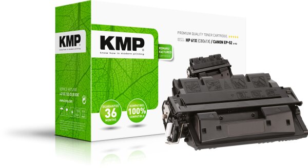 KMP H-T52 schwarz Tonerkartusche ersetzt HP LaserJet HP 61X (C8061X)