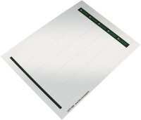 Leitz 60990085 Rückenschild selbstklebend PC, Papier, schmal, 125 Stück, grau