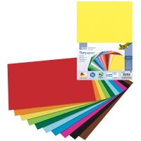 folia 605 - Tonpapier DIN A4, 100 Blatt sortiert in 10 Farben - die ideale Grundlage für vielfältige Bastelideen