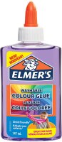 Elmer’s transparenter, farbiger PVA-Kleber | lila | 147 ml | auswaschbar | ideal zur Herstellung von Schleim | 1 Stück